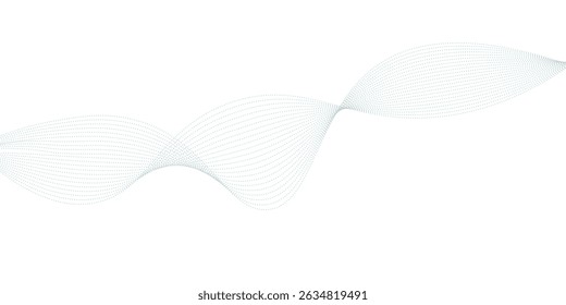 Abstract blue wave vector banner template