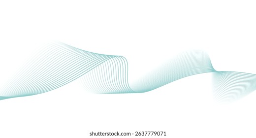 Abstract blue wave vector banner template