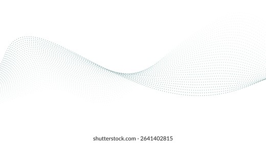 Abstract blue wave vector banner template. vector illustration