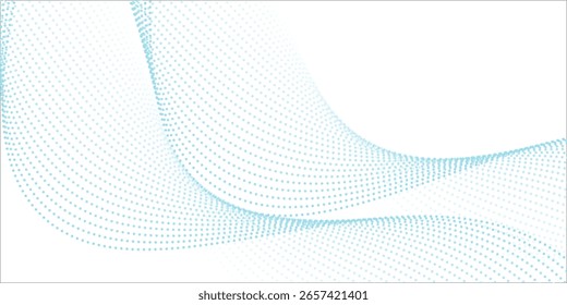 Modelo de banner de vetor de onda azul abstrato.eps10