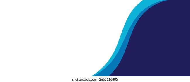 Ilustración de Anuncio de Vector de onda azul Abstractas
