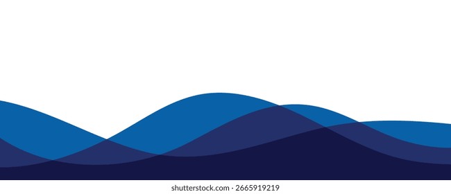 Ilustración de Anuncio de Vector de onda azul Abstractas