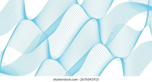 Plantilla azul Abstractas del Anuncio del Vector de la onda. vektor EPS 10.