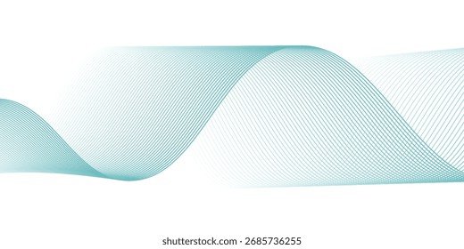 Abstrakte blaue Welle Vektor Banner Vorlage