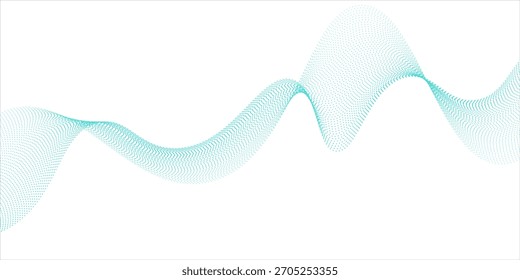 Plantilla de Anuncio de Vector de onda azul Abstractas