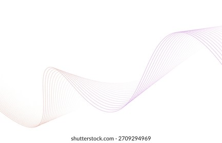 Abstract blue wave vector banner template. Abstract blue modern background with wave elements. Digital technology concept. Vector illustration