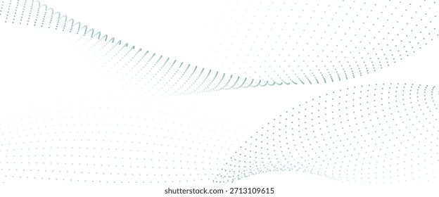 Abstract blue wave vector banner template