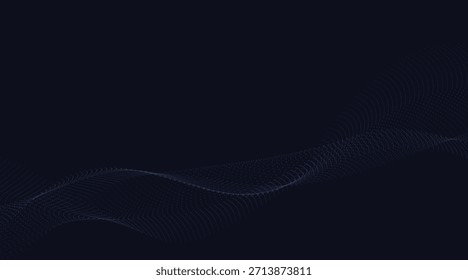 Banner do vetor de onda azul abstrato. EPS10