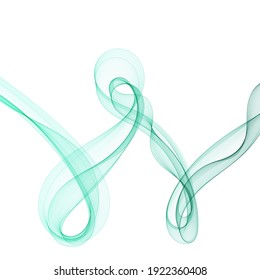 Abstract blue wave. Vector design element