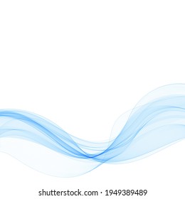 abstract blue wave. Vector graphics. Presentation template