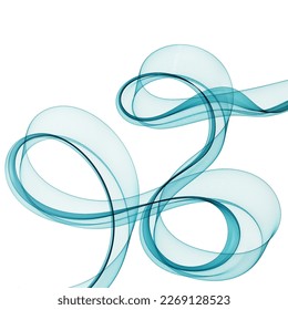 Abstract blue wave. Vector template. Decor element.