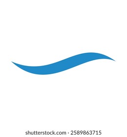 Abstract Blue Wave Water Vector Template