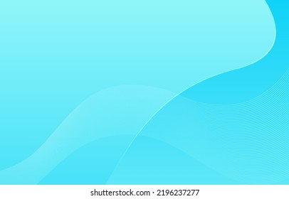 Abstrakte blaue Welle mit weißem, gekrümmtem Hintergrund für die Gestaltung der digitalen Netzwerkpräsentation