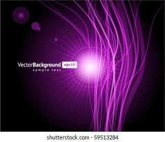 Abstract blue waveform vector background