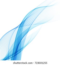 Abstract blue waves
