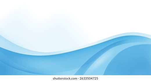 Fondo azul Abstractas de las olas, concepto de diseño de las olas