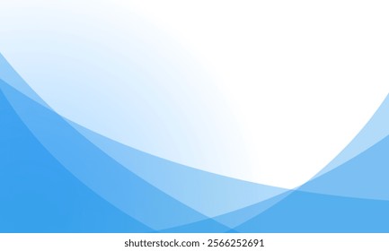 Abstract blue waves background, minimal waves design concept 2