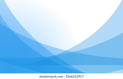 Abstract blue waves background, minimal waves design concept