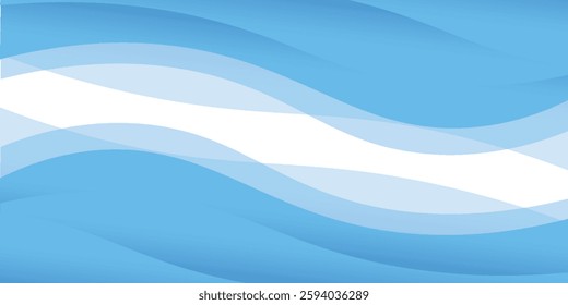 Abstract blue waves background, minimal waves design concept, eps10.
