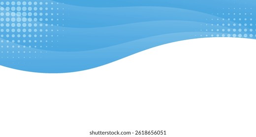 Abstract blue waves background, minimal waves design concept. eps10 vector