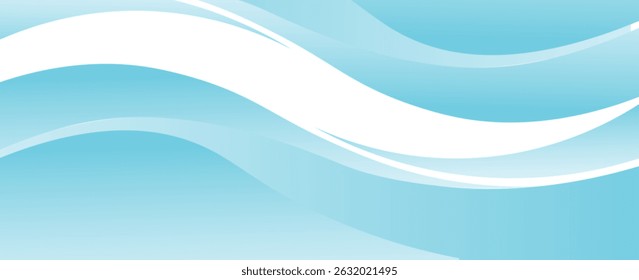 Abstract blue waves background, minimal waves design concept