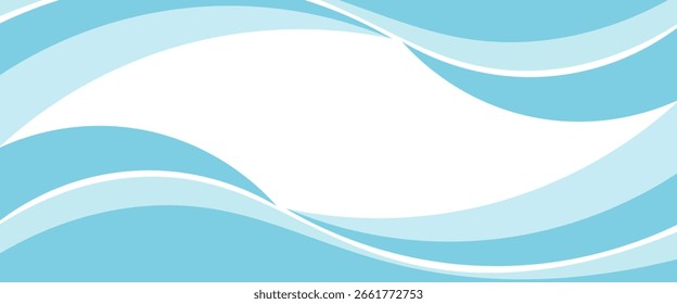 Fondo azul Abstractas de las ondas, concepto mínimo del diseño de las ondas	