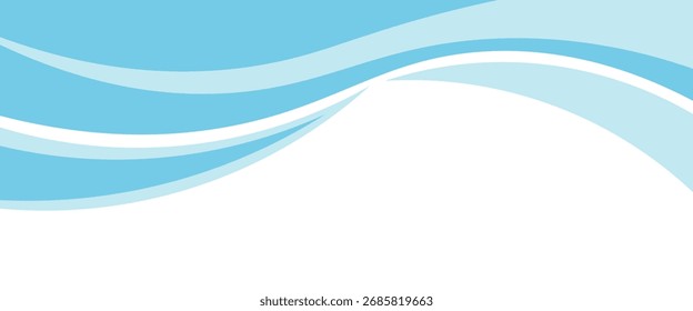 Fondo azul Abstractas de las ondas, concepto mínimo del diseño de las ondas