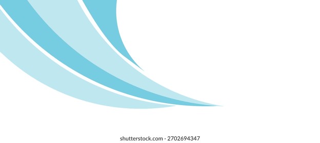 Abstract blue waves background, minimal waves design concept	