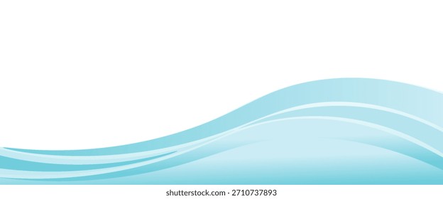 Fondo azul Abstractas de las ondas, concepto mínimo del diseño de las ondas