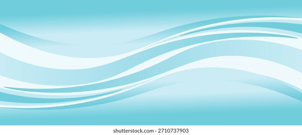 Abstract blue waves background, minimal waves design concept