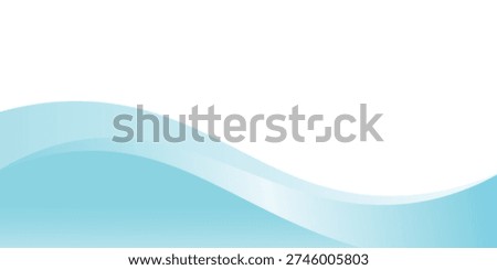 Abstract blue waves background, minimal waves design concept