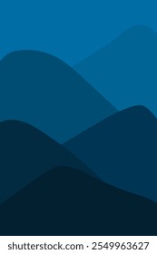 Abstract blue waves background template. Seamless background. Vector design.