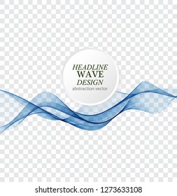 Abstract blue waves background. Vector design for banners, presentations, flyers, invitations.