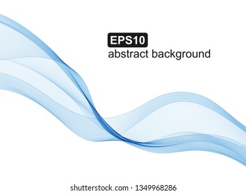 Abstract blue waves background. Vector design for banners, presentations, flyers, invitations.