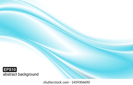 Abstract blue waves background. Vector illustration.