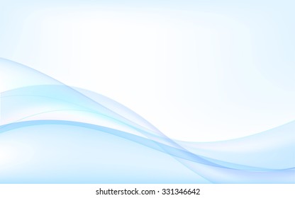 Abstract blue waves - data stream concept. Vector Illustration. Clip-art