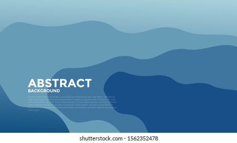 Abstract blue Waves Design. overlap layer background . Vector Illustration. Eps 10