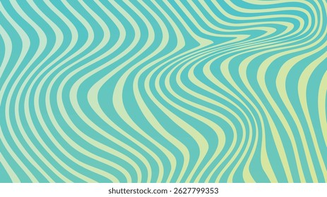 Abstract blue waves form a seamless vector pattern with swirling lines of light