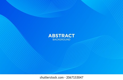 Abstract Blue waves geometric background. Modern background design. gradient color. Fluid shapes composition. Fit for presentation design. website, banners, wallpapers, brochure, posters