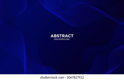 Abstract Blue waves geometric background. Modern background design. gradient color. Fluid shapes composition. Fit for presentation design. website, banners, wallpapers, brochure, posters