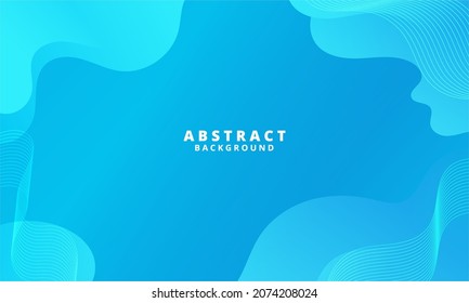 Abstract Blue waves geometric background. Modern background design. gradient color. Fluid shapes composition. Fit for presentation design. website, banners, wallpapers, brochure, posters
