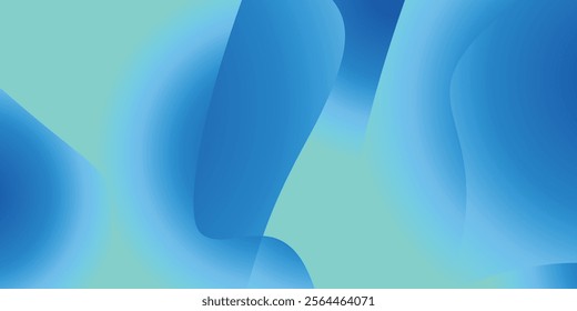 Abstract blue waves with modern gradient design.Suited for business cards, brochures, or clean visual branding.