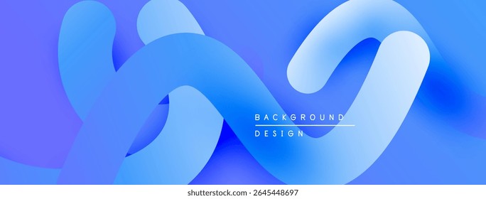 Abstractas ondas azules, Gradientes suaves, Formas fluidas crean un fondo dinámico. Diseño moderno, colores vibrantes, texturas suaves presentes.