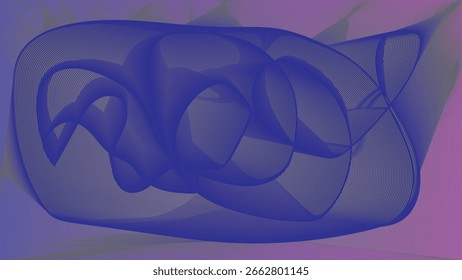 Ondas azules Abstractas con efecto de movimiento curvo suave