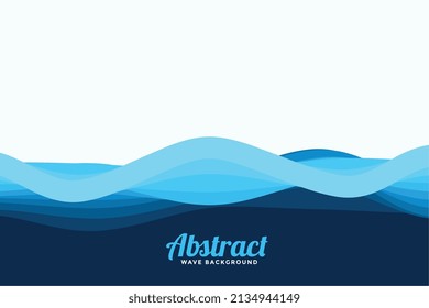 abstract blue waves style background