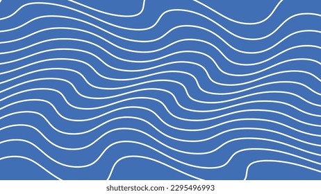 abstract blue waves twisted lines vector background