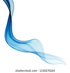 Abstract blue wavy background