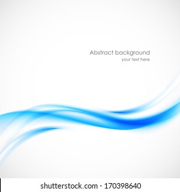 Abstract blue wavy background