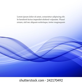Abstract blue wavy background