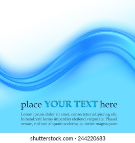 Abstract blue wavy background